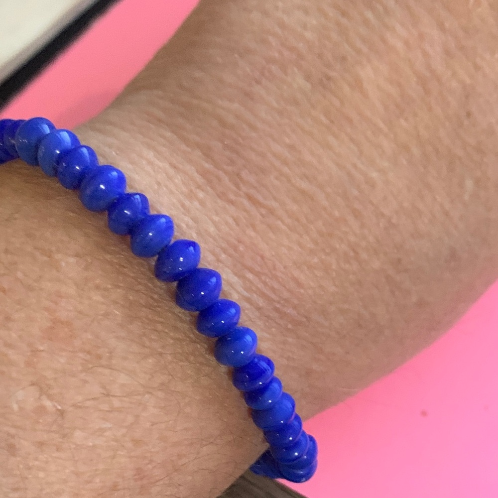 Blue Beaded Bracelet